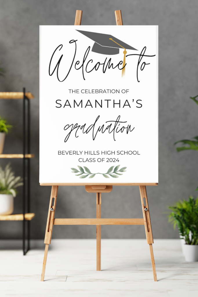 graduation welcome sign