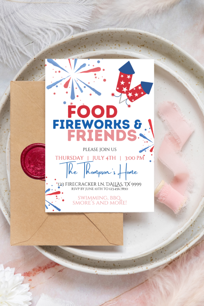 4th of july invitations