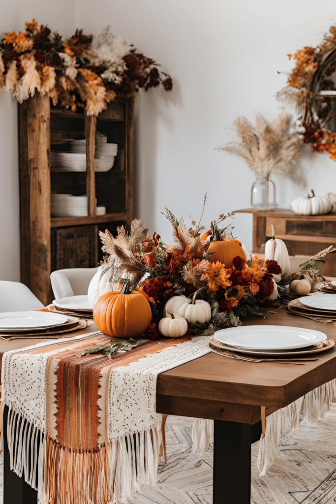 fall table runner