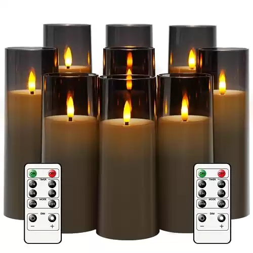 kakoya Flickering Flameless Candles Battery Operated