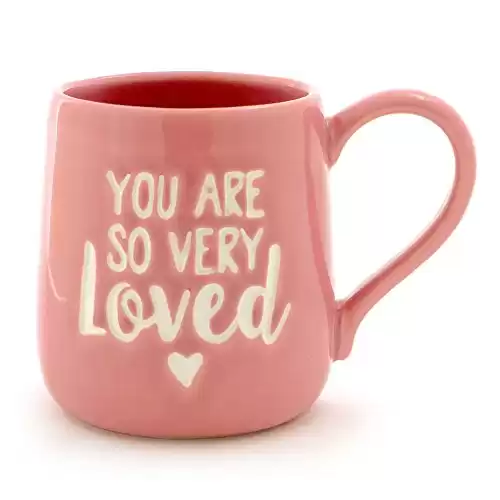 “You are Loved” Stoneware Engraved Coffee Mug