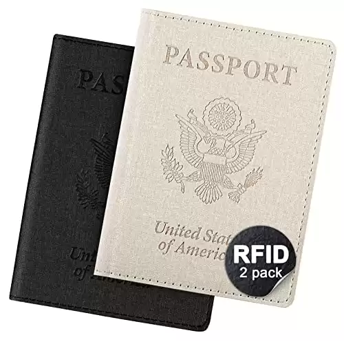 2 Pack Passport Cover With Card Slots