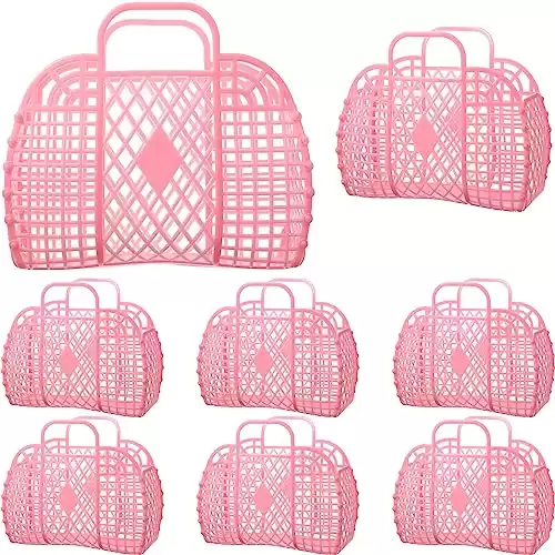 Tatuo 8 Pcs Jelly Purse Jelly Basket