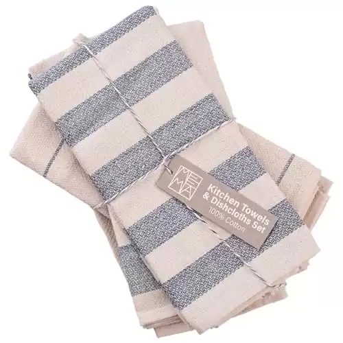 MEEMA Kitchen Towels and Dishcloths Sets