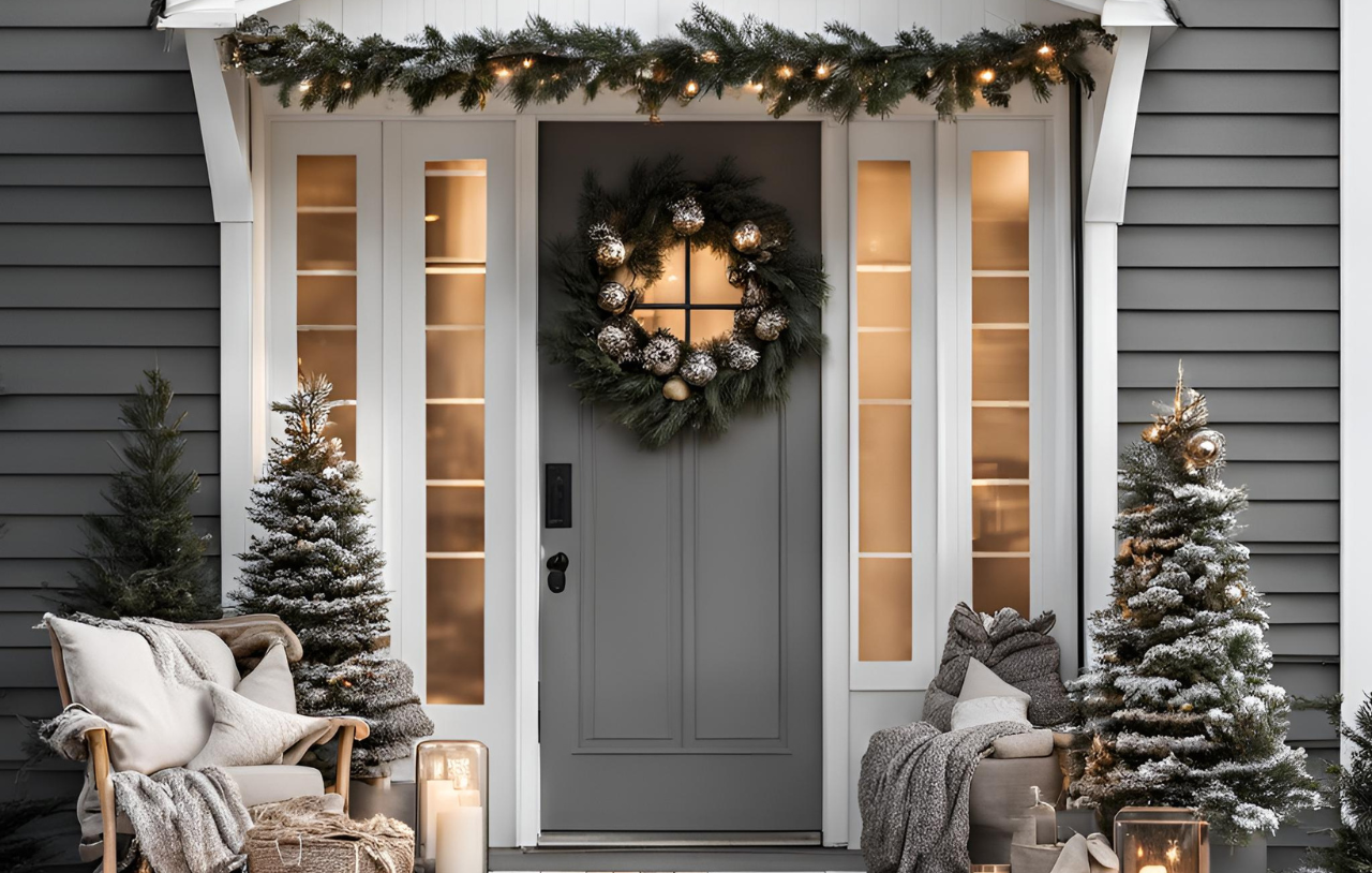 12 Brilliant Front Porch Christmas Decorating Ideas for a Festive Look ...