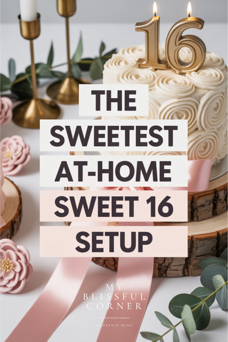 Sweet 16 at Home: 10 Pretty + Effortless Party Ideas - My Blissful Corner