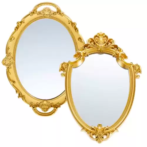 Vintage Gold Mirror Set