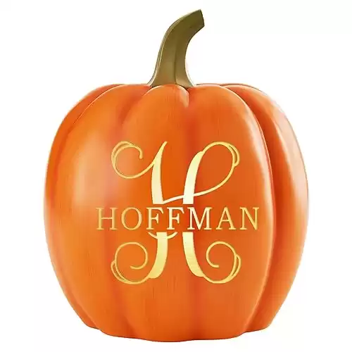 Personalized Light Up Pumpkin