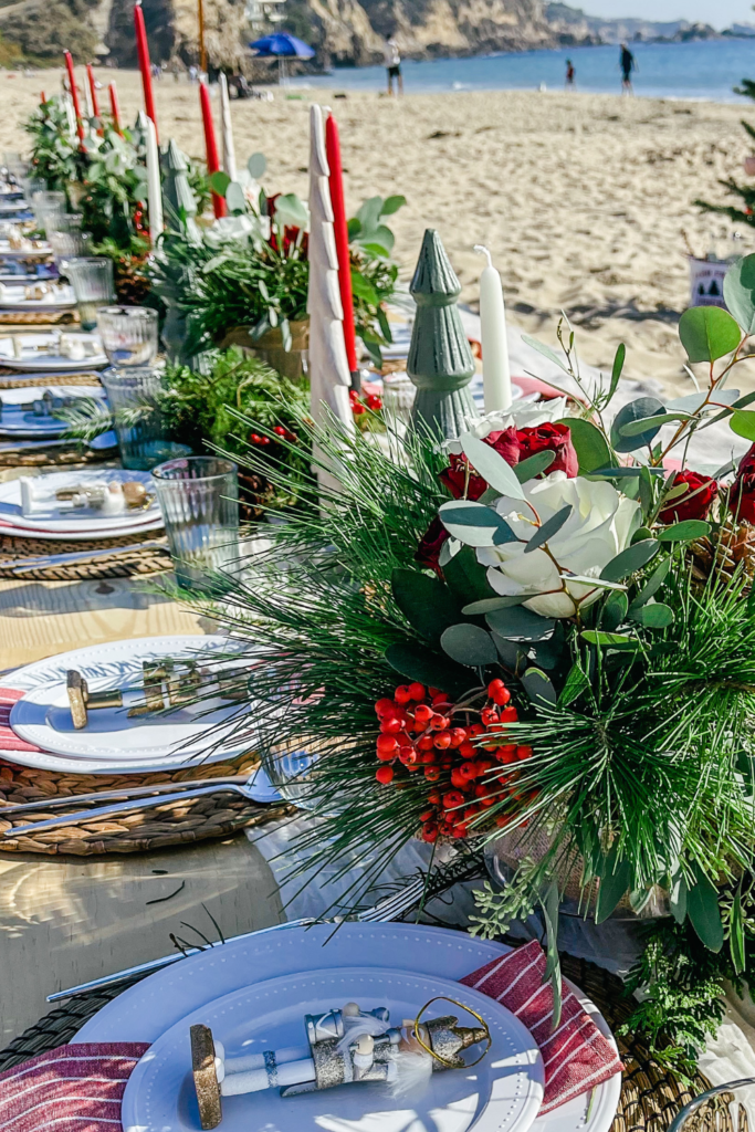 Elegant Christmas party decor