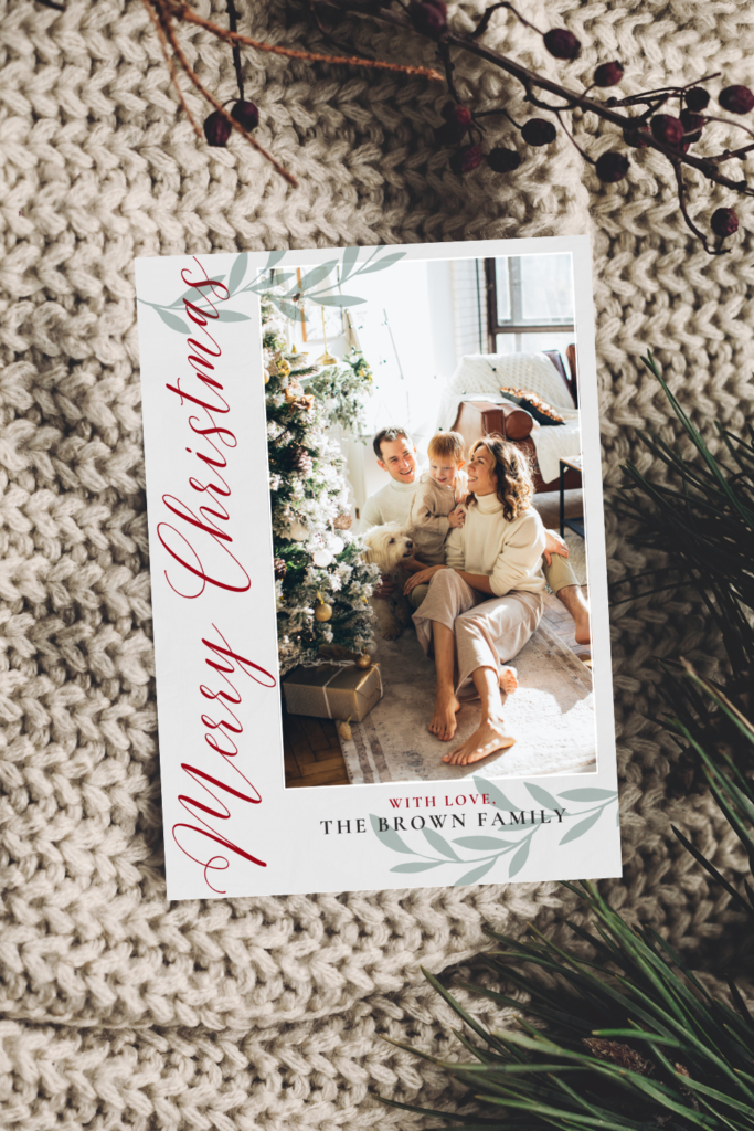 Family Christmas Card Template