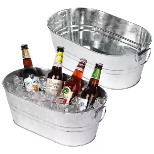 2pcs Metal Ice Buckets