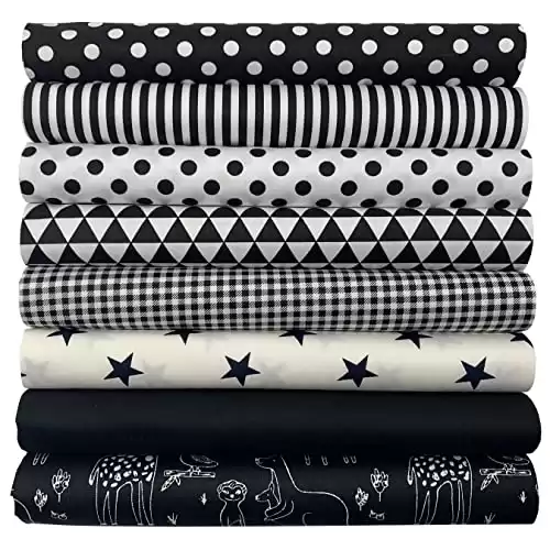 8 Pieces 19.6" x 19.6" (50cm x 50cm) Cotton Fabric Squares