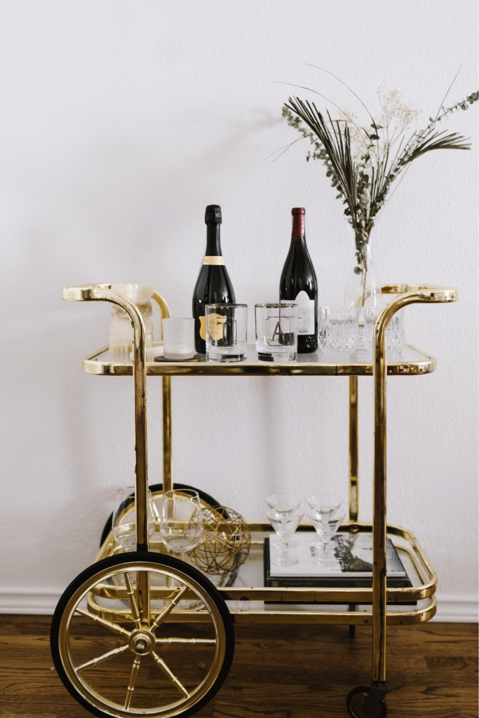 bar cart styling