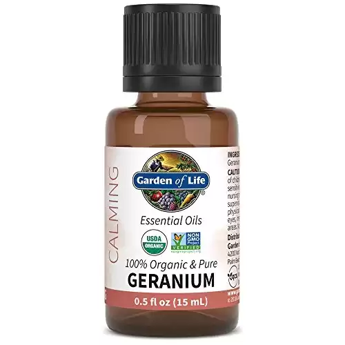 Garden of Life Essential Oil, Geranium 0.5 fl oz) 100% USDA Organic