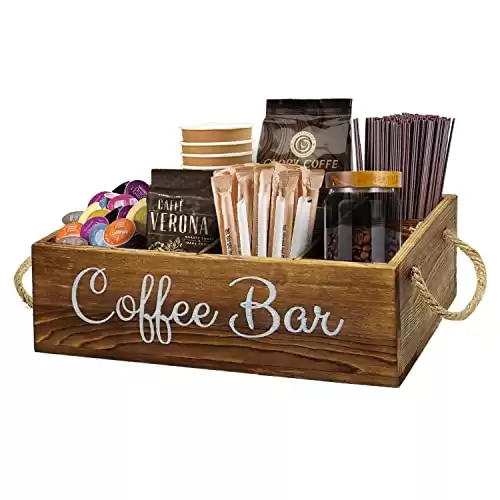 Coffee Station Organizer with Small Removable Dividers