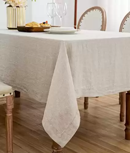 Linen World 100% Linen Tablecloth