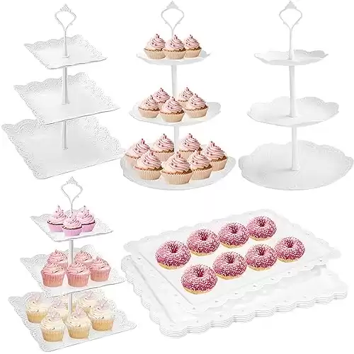 10 Pcs Cake Stand Set