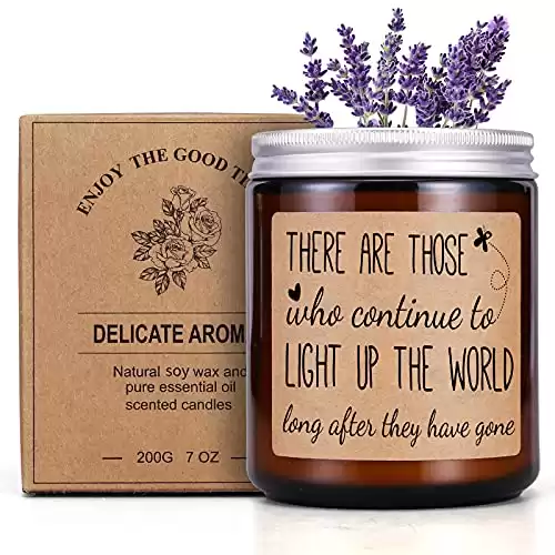 Scented Candles Lavender Memorial Gifts