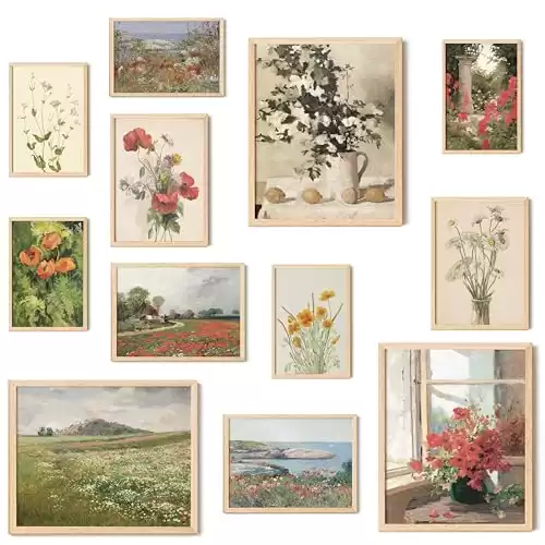 97 Decor Floral Wall Art - Vintage Floral Prints for Wall Decor