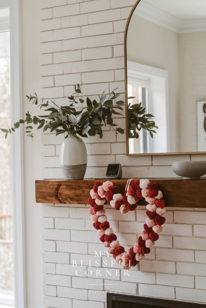 valentines mantle decor