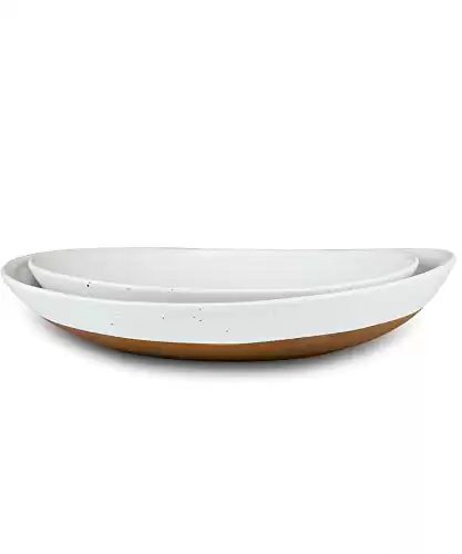 Mora Ceramic Large Serving Bowls- Set of 2