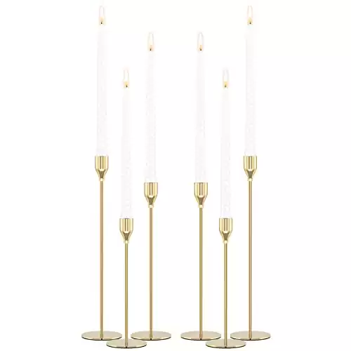 Gold Candlestick Holders for Taper Candles