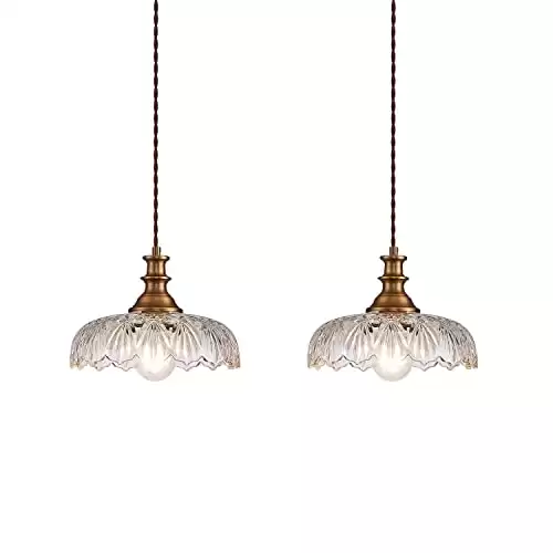 Vintage Pendant Lights Fixture - 2 pack