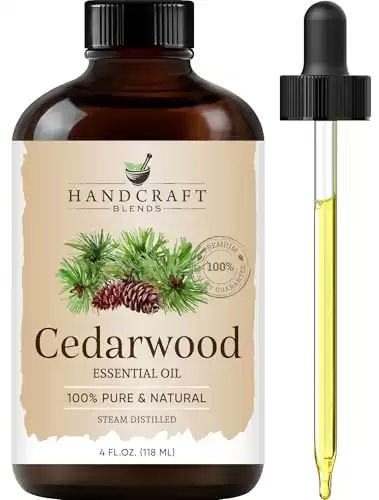 Cedarwood Essential Oil - Huge 4 Fl Oz - 100% Pure