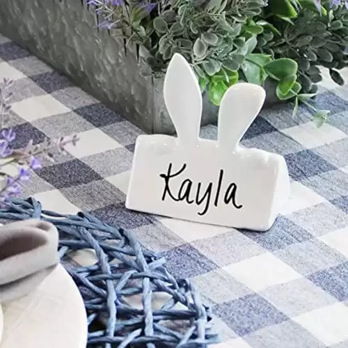 AuldHome Design Bunny Place Card Holders (6-Pack)