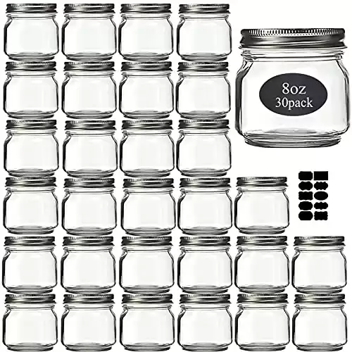 Rainforce Mason Jars 8 oz 30 Pack