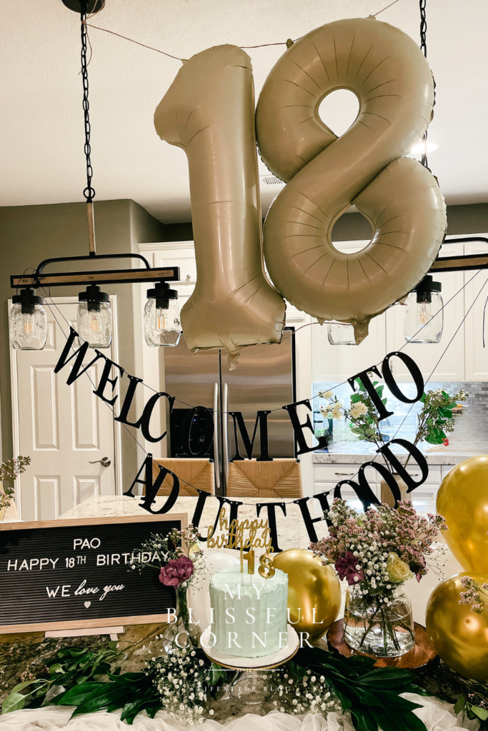 simple 18th birthday decorations