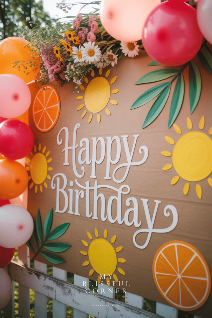 brown paper banner