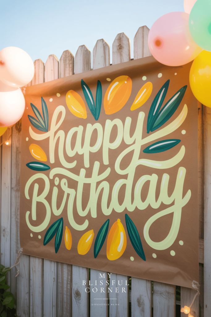 butcher paper banner