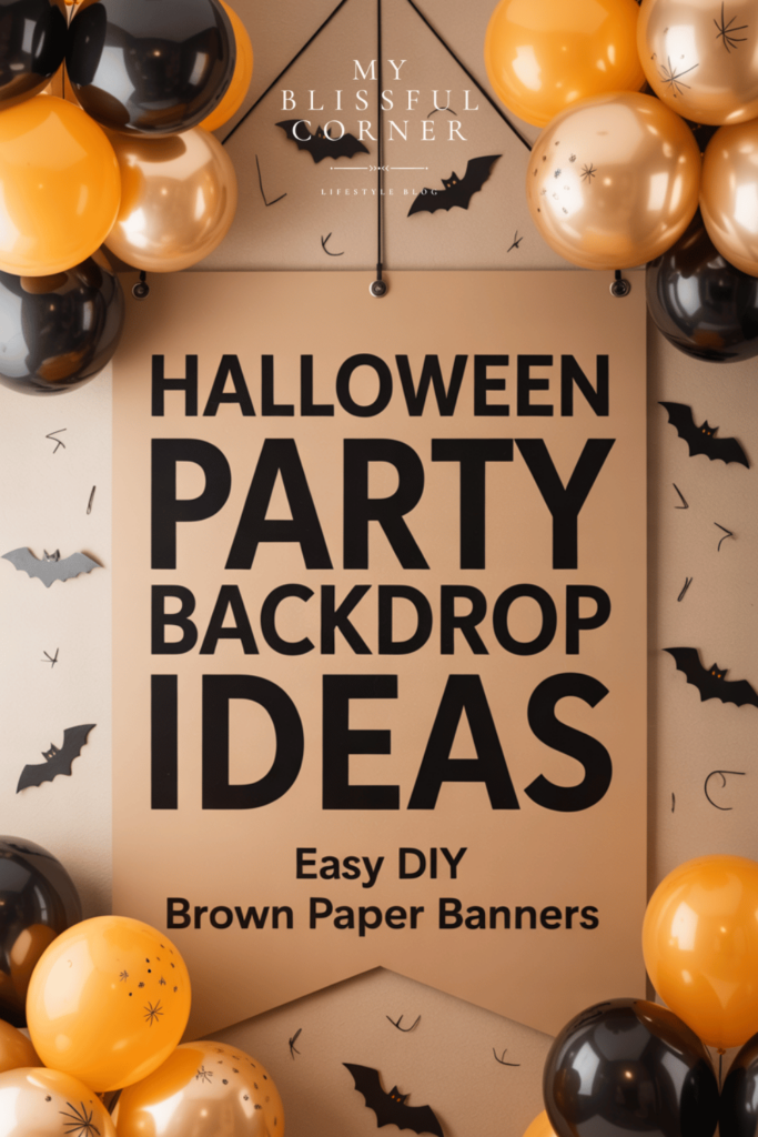 Halloween party backdrop