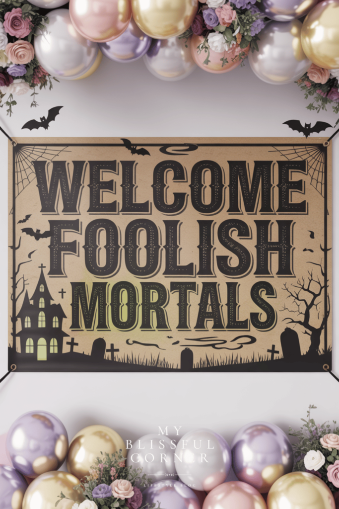halloween brown paper banner