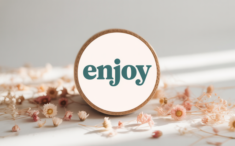 round label design