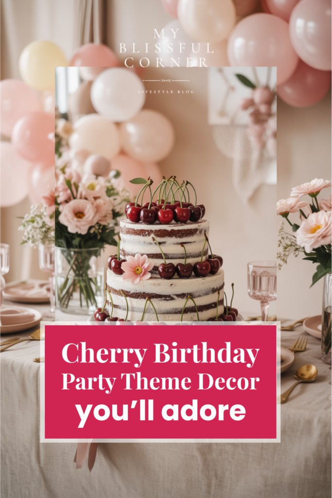 cherry birthday party theme