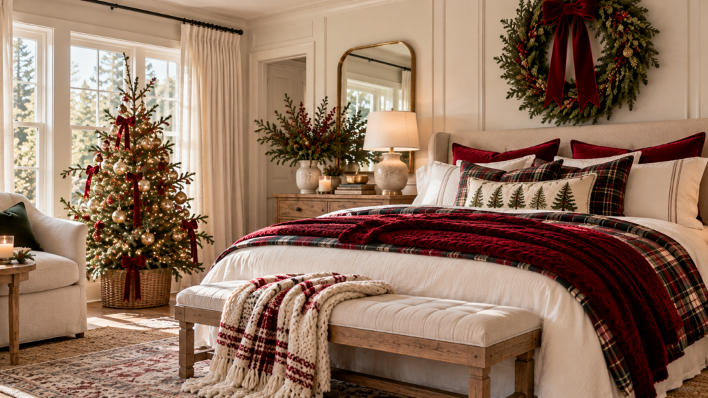 Christmas bedroom decor
